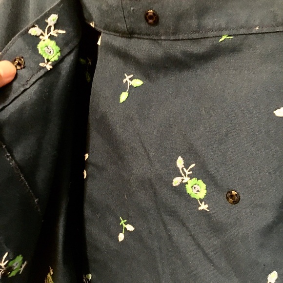 Vintage Gordon of Philadelphia Blue Floral skirt S - Picture 15 of 15